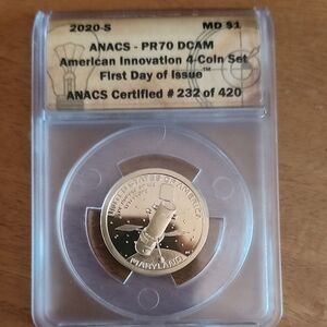 2020-S American Innovation Maryland Coin